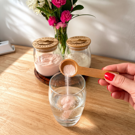 Glass Storage Jar with Wooden Scoop - 600 mL